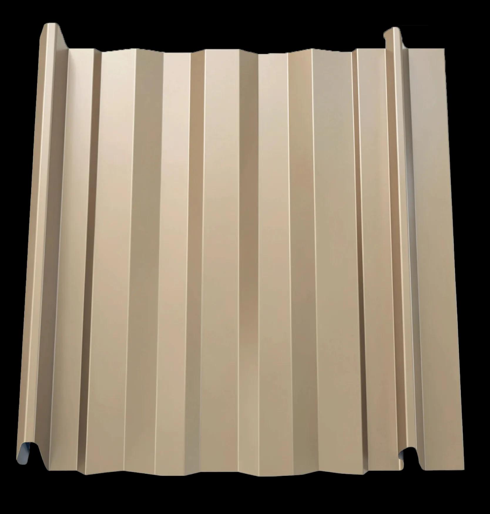 Striated Snap-Tite Panel for Metal Roofing and Siding.
